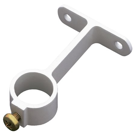 Soporte tubo armario AMIG Mod. 4 Aluminio Plata Ø20 mm Central Redondo - Ref. 3744