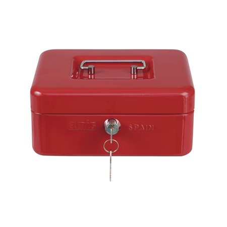 Caja caudales AMIG Mod. 2153 Acero Rojo 300 x 240 x 90 mm