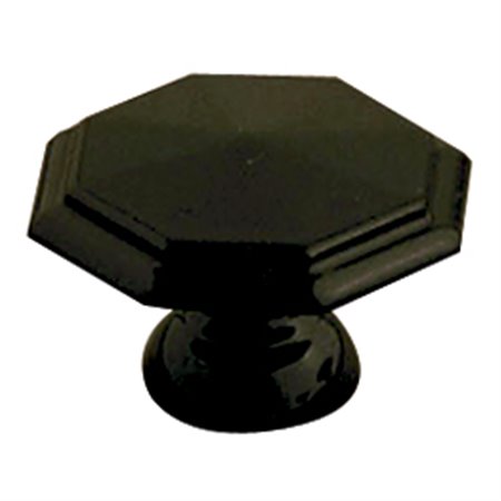 Pomo octogonal AMIG Mod. 62 Zamak Negro Ø35 X 22 MM
