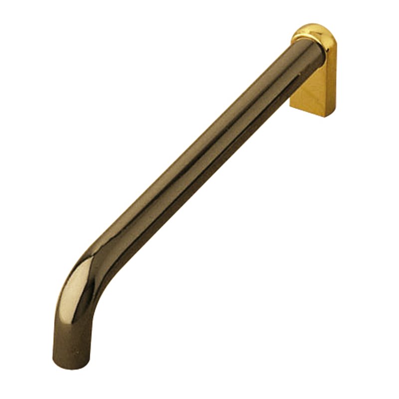 Tirador AMIG Mod. 77 Aluminio Niquelado negro/oro 96 mm