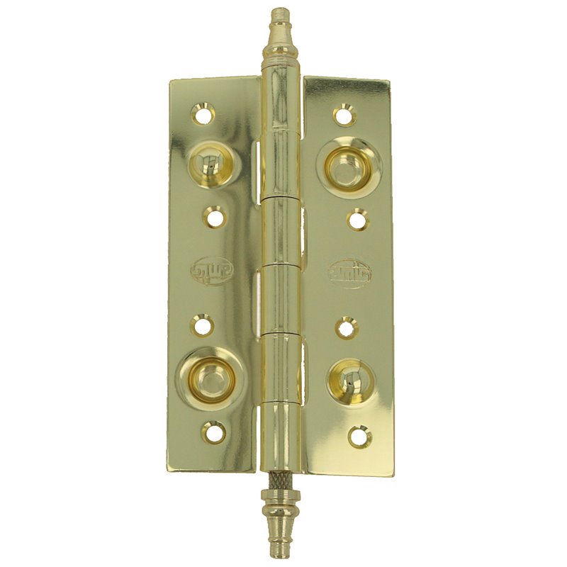 Bisagra seguridad AMIG Mod. 561 Acero Lacado dorado 150 x 82 x 3 mm Canto cuadrado Con remate Sin rodamientos