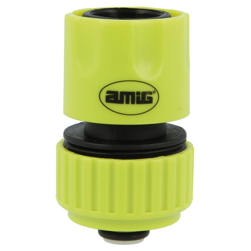 Empalme rápido manguera AMIG Mod. R09 STOP ABS Verde pistacho 3/4''
