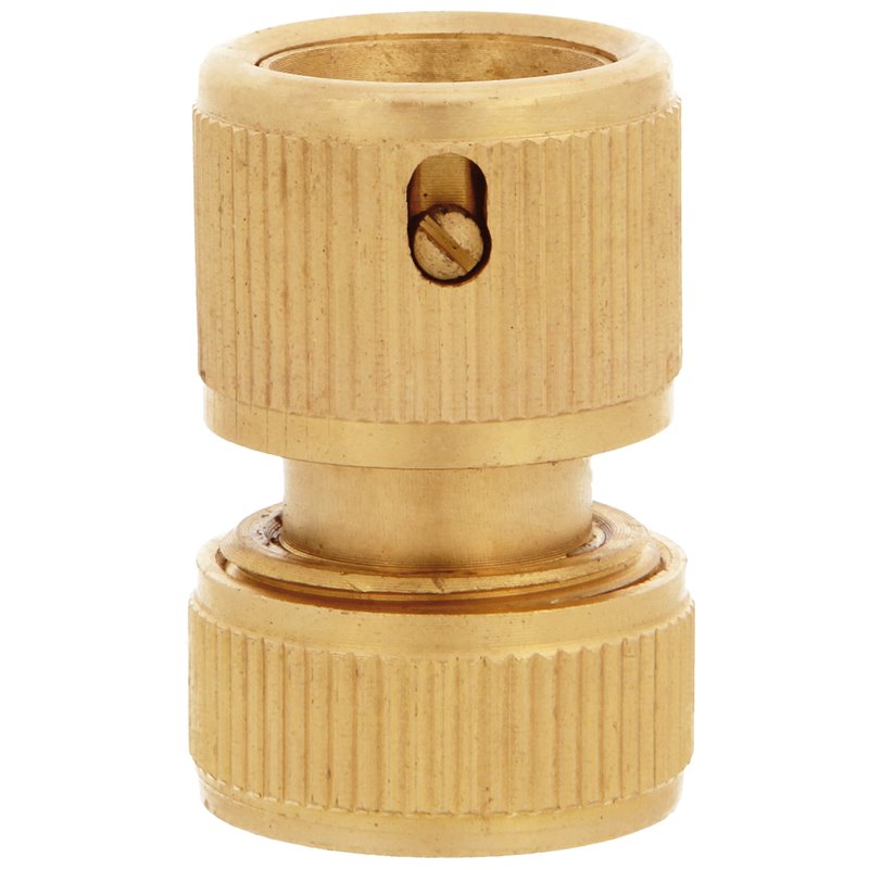 Empalme rápido manguera AMIG Mod. R09 STOP Latón Mate 1/2''