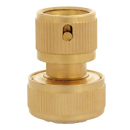 Empalme rápido manguera AMIG Mod. R09 STOP Latón Mate 3/4''