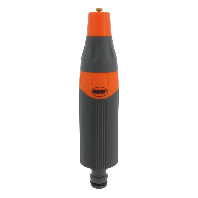 Lanza riego regulable AMIG Mod. R12 PLUS ABS + goma Naranja-Gris 140 mm - Ref. 24373