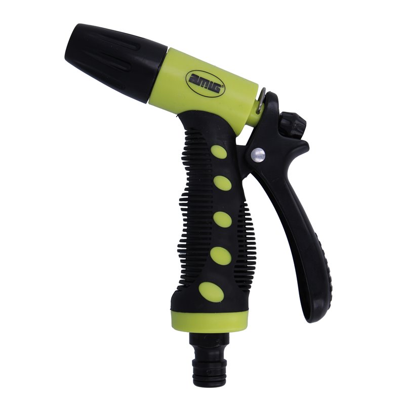 Pistola riego AMIG Mod. R26 ABS + goma Verde pistacho-Negro 150 mm