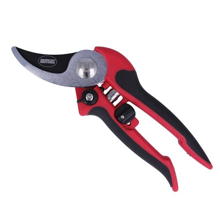 Tijera de podar AMIG Mod. P11 Acero Rojo-Negro 8''