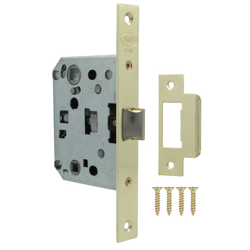 Pestillo AMIG Mod. 3100U Acero Latonado barnizado 50/70 mm