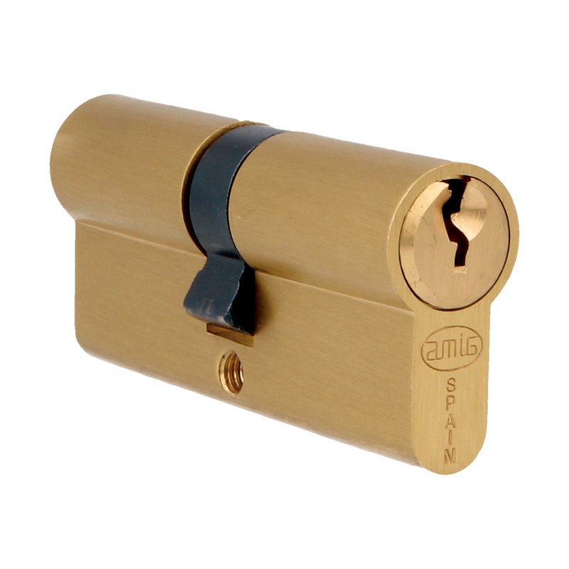 Cilindro AMIG Mod. 9460 Latón Mate 60 (30-30) - Ref. 24684