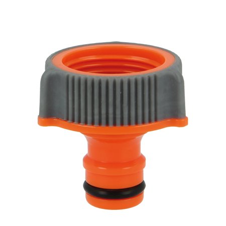 Adaptador grifo AMIG Mod. R02 PLUS ABS + goma Naranja-Gris 3/4'' - Ref. 24753