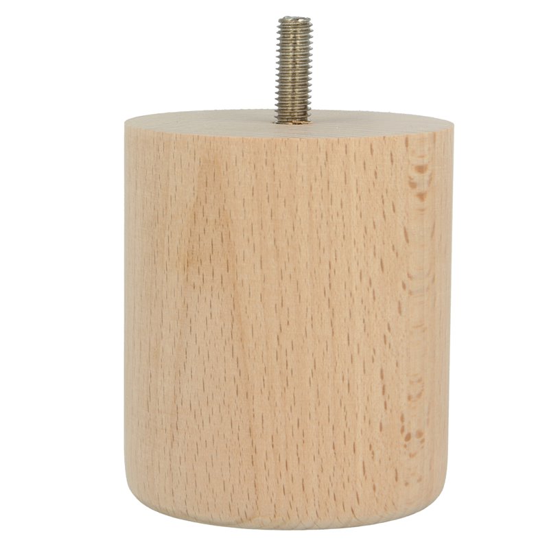 Pata para mueble AMIG Mod. 31 Madera Haya Ø68 X 80 MM
