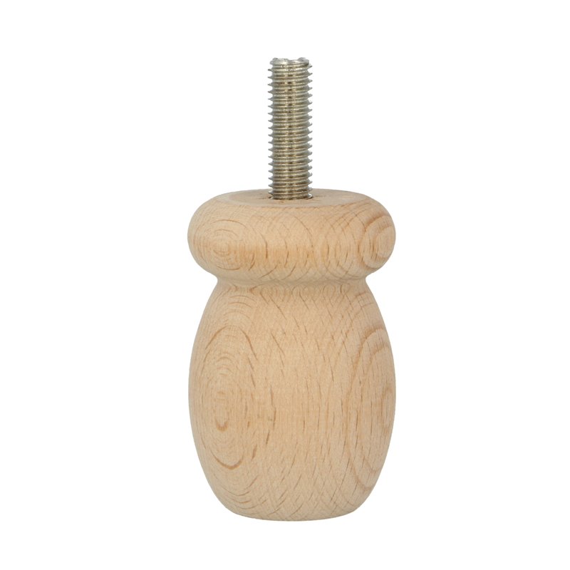 Pata para mueble AMIG Mod. 33 Madera Haya Ø36 X 55 MM