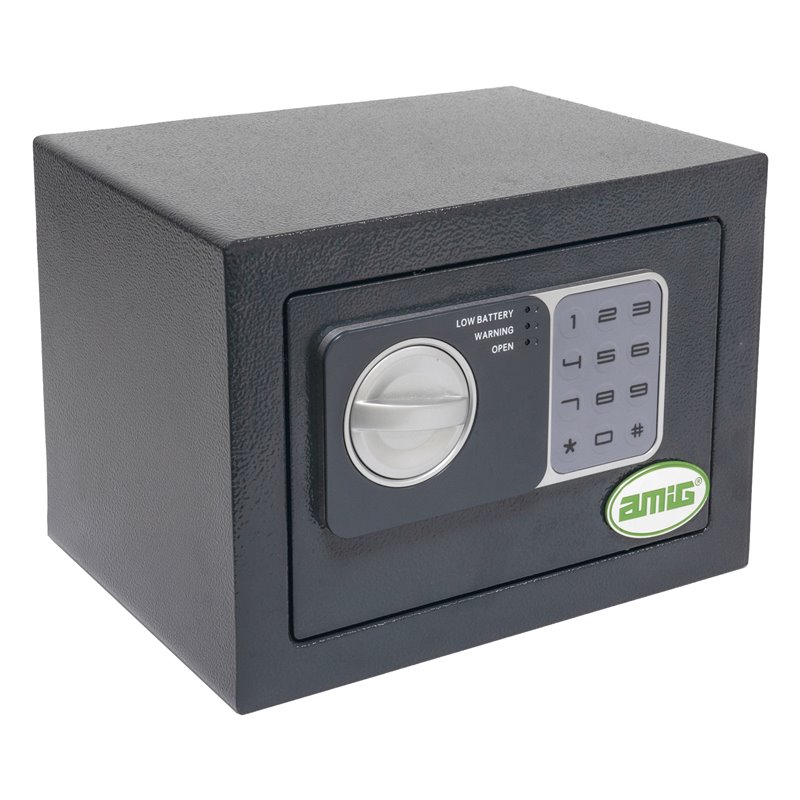 Caja fuerte AMIG Mod. TOPSECURE-M Acero Gris 230X170X170 MM Capacidad: 4,6 l Sin balda