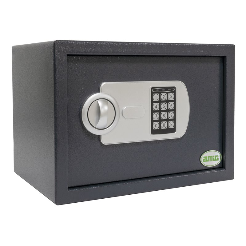 Caja fuerte AMIG Mod. TOPSECURE-S Acero Gris 310X200X200 MM Capacidad: 8,5 l Sin balda
