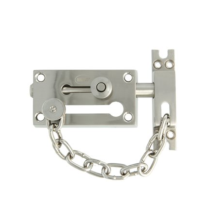 Pasador con cadena de seguridad AMIG Mod. 475 Zamak Cromado mate 80 x 45 mm