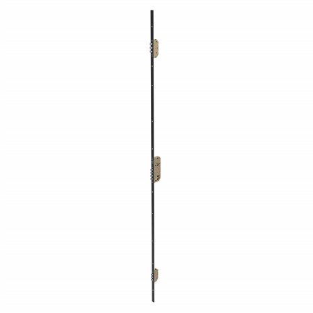 Cerradura multipunto AMIG Mod. 400 Acero Negro 50/85 mm Soporte 410 + 102 Sin escudo ni cilindro