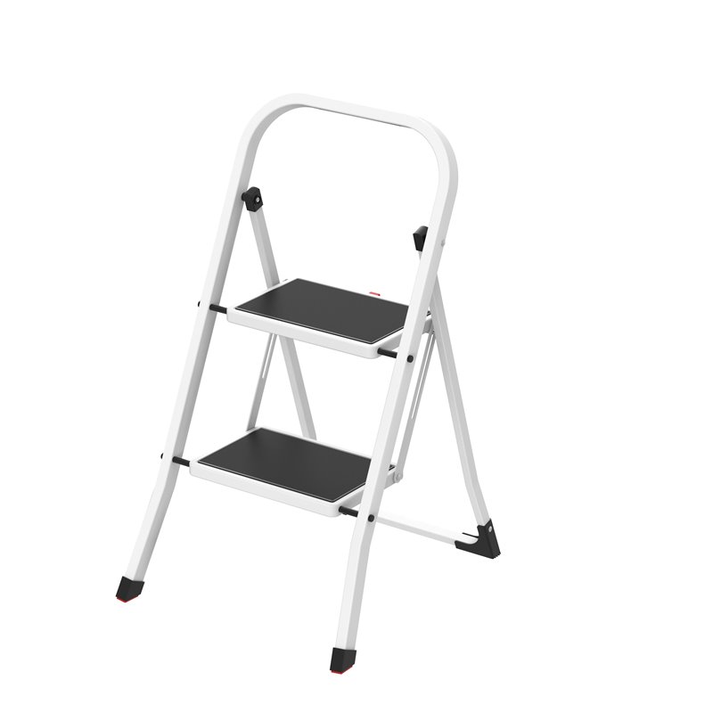 Escalera AMIG Mod. 487 Acero Blanco 48 cm 2 peldaños
