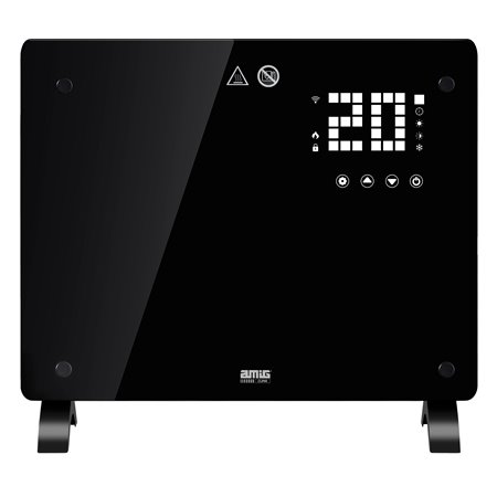 Convector de panel AMIG Mod. ZOE Cristal Negro - Ref. 26513