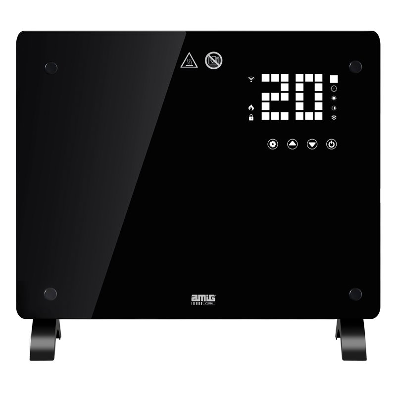 Convector de panel AMIG Mod. ZOE Cristal Negro - Ref. 26513