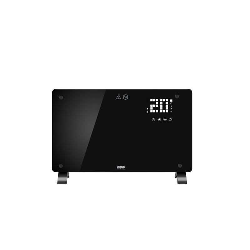 Convector de panel AMIG Mod. ZOE Cristal Negro - Ref. 26515