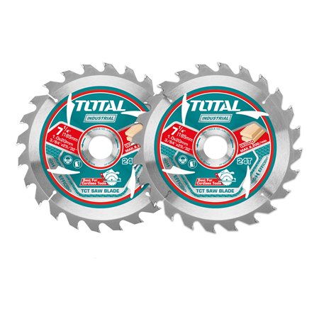 Juego de 2 discos de sierra ultrafinos TOTAL Mod. TAC2331 Ø185 mm