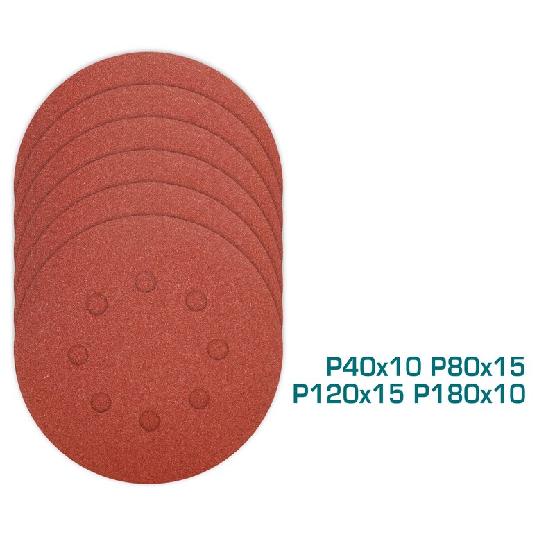 Juego de 50 hojas lija redonda TOTAL Mod. TAC7315011