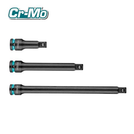 Juego 3 barras extensión 1/2" TOTAL Mod. THISEB12031 CrMo - Cromo vanadio