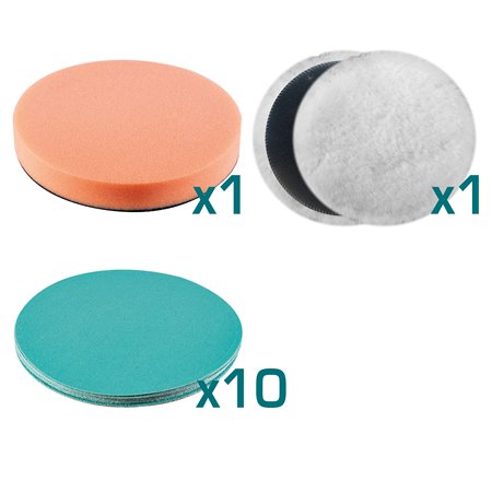 Juego discos de pulido TOTAL Mod. TAC18012 Ø180 mm
