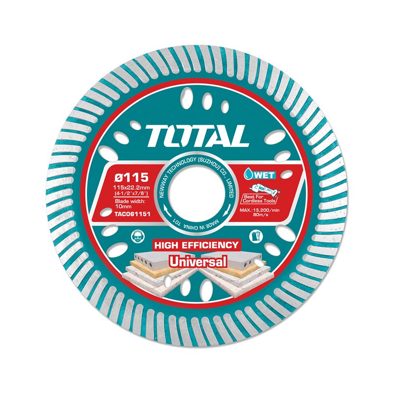 Disco diamante ultrafino TOTAL Mod. TAC06 Ø115 mm