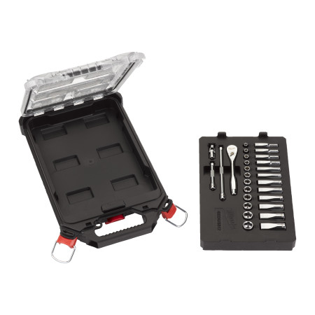 Juego de 28 piezas de 1/4"en PACKOUT™ COMPACT Slim MILWAUKEE Ref.4932478812