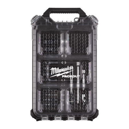 Juego de 28 piezas de 1/4"en PACKOUT™ COMPACT Slim MILWAUKEE Ref.4932478812