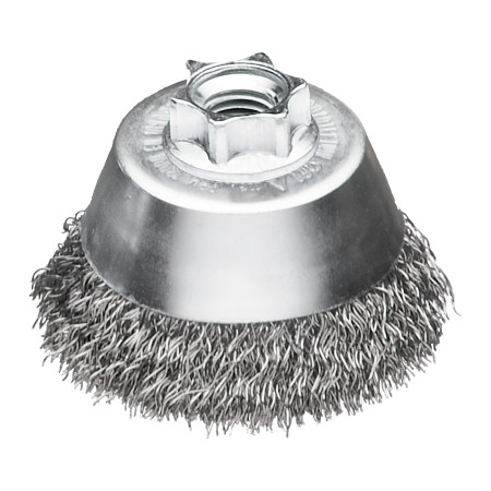 Cepillo Alambre de copa ondulado M14 65 acero 0,35mm MILWAUKEE Ref.4932501750