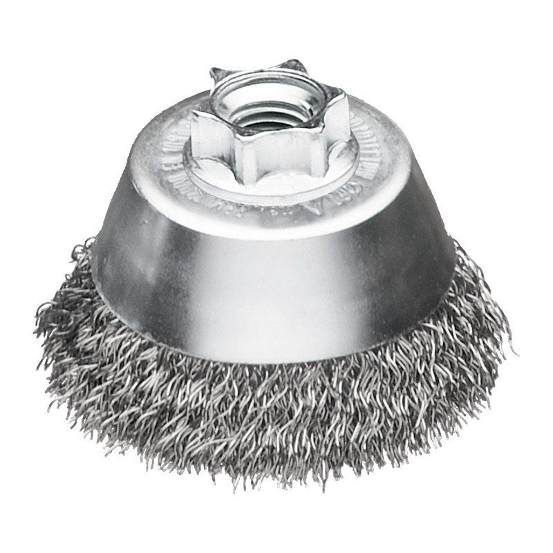 Cepillo Alambre de copa ondulado M14 65 acero 0,35mm MILWAUKEE Ref.4932501750