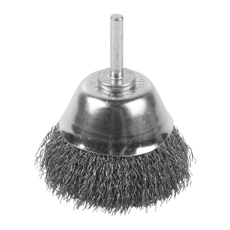 Cepillo Alambre de copa ondulado 6mm 70x25 acero 0,3mm - 2uds MILWAUKEE Ref.4932501719
