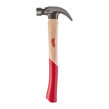 Martillo de uñas curvas y mango de nogal 570g MILWAUKEE Ref.4932478660