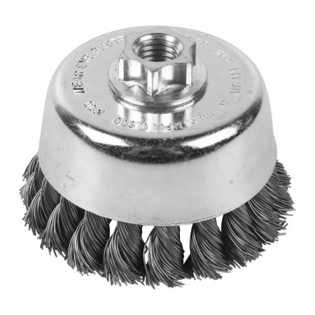Cepillo Alambre de copa trenzado M14 90x20 acero 0,5mm MILWAUKEE Ref.4932501737