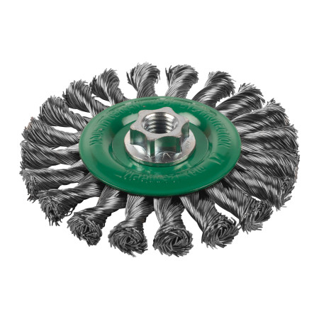 Cepillo Alambre circular trenzado M14 115x14 acero INOX. 0,5mm MILWAUKEE Ref.4932501739