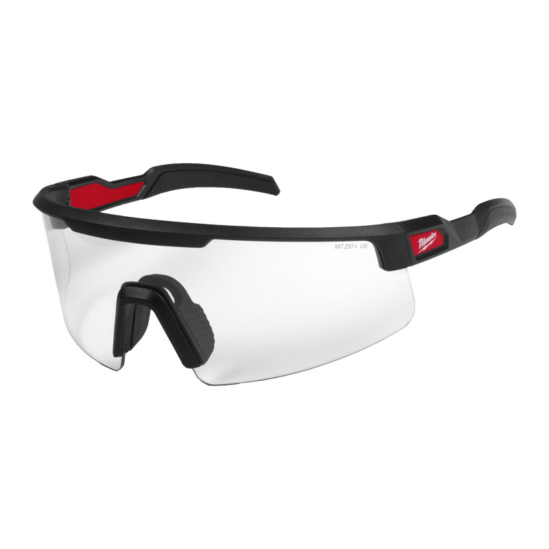 Gafas de seguridad transparentes de gran formato con revestimiento antiarañazos MILWAUKEE Ref.4932500721
