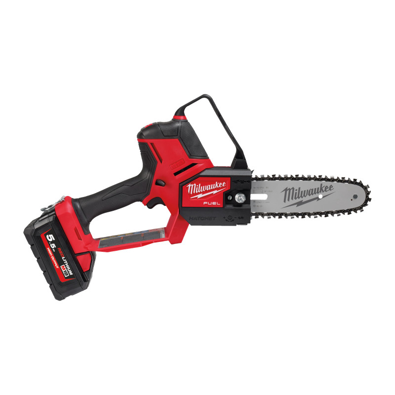 Sierra de poda M18 FUEL™ HATCHET™, barra 20cm (8"), velocidad cadena 5m/s, cadena 3/8" bajo perfil MILWAUKEE Ref.4933480118