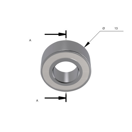 Rodamiento B13 13x5x4mm MILWAUKEE Ref.4932501068