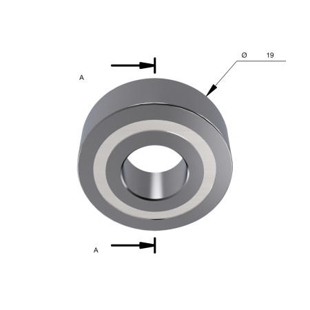 Rodamiento B7 19x8x6mm MILWAUKEE Ref.4932501061