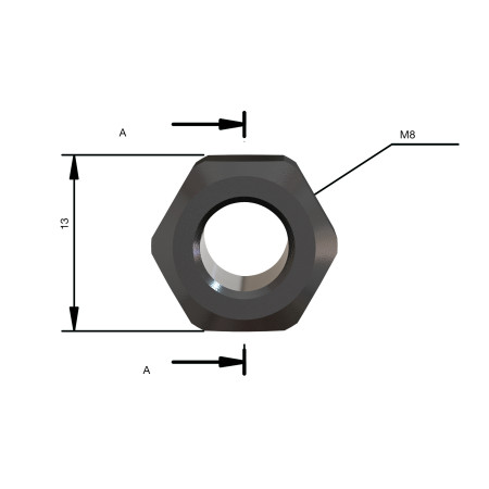 Tuerca S7 M8 MILWAUKEE Ref.4932501081