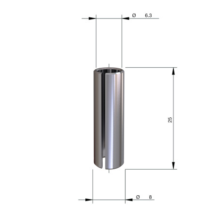 Casquillo Reductor 8mm a 1/4" MILWAUKEE Ref.4932501182