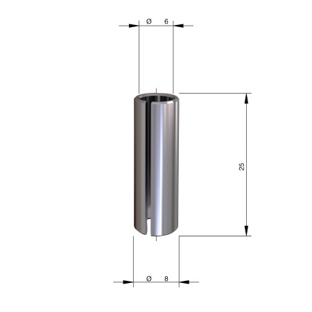 Casquillo Reductor 8 a 6mm MILWAUKEE Ref.4932501181
