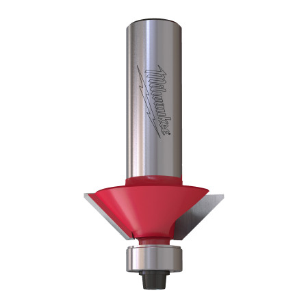 Fresa Madera 1/2" para biselar a 45º (con rodamiento) 31,7/9,5/53,3mm MILWAUKEE Ref.4932501210