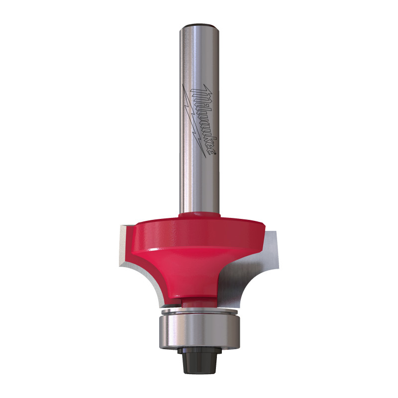 Fresa Madera 1/4" para redondear (con rodamiento) 25,4/12,7/54mm MILWAUKEE Ref.4932501016