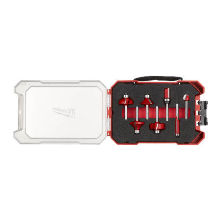 Conjunto de 7 Fresas Madera 1/4” (variadas) 2 filos - ajusta a Packout™ MILWAUKEE Ref.4932501048