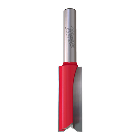 Fresa Madera 1/4" recta 2 filos 12/31,7/60mm MILWAUKEE Ref.4932501164