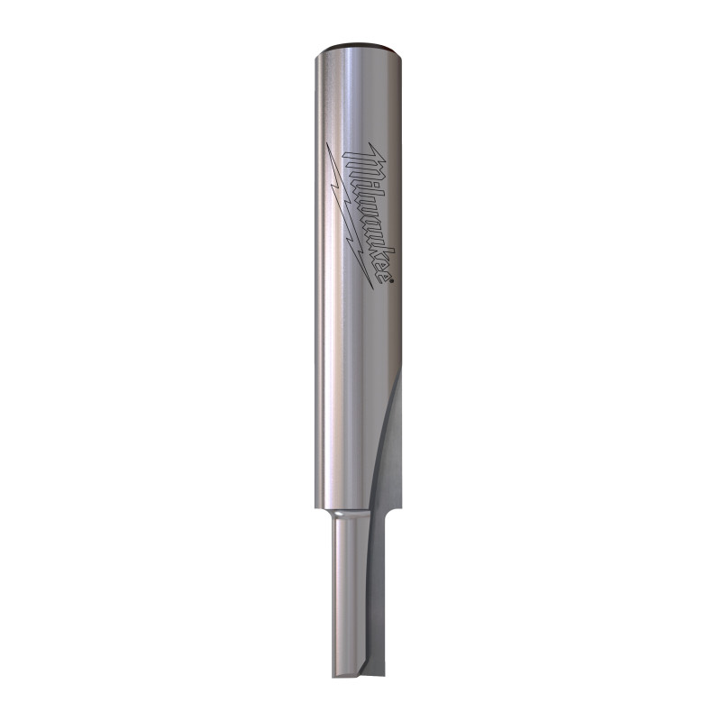 Fresa Madera 1/4" recta 2 filos 4/10/45mm MILWAUKEE Ref.4932500853