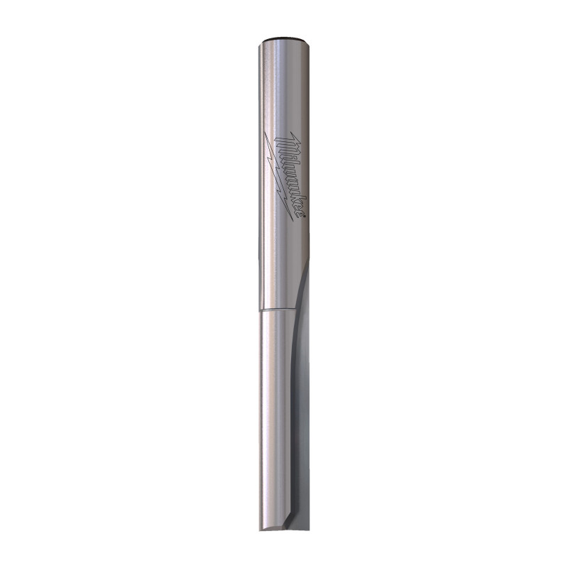 Fresa Madera 1/4" recta 2 filos 6,35/25,4/60mm MILWAUKEE Ref.4932500858